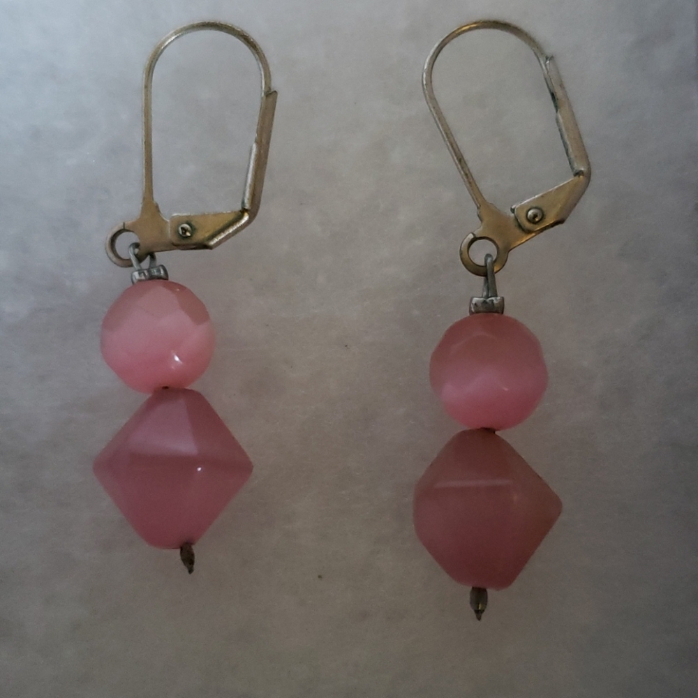 Vintage,  pretty in pink earrings